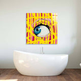 Abstract Side Eye Glass Wall Art - CreoGlass E-Shop