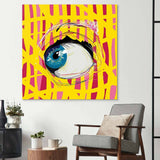 Abstract Side Eye Glass Wall Art - CreoGlass E-Shop