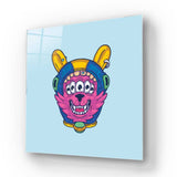 Abstract Space Dog Glass Wall Art - CreoGlass E-Shop