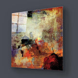 Abstract Volcanic Colours Glass Wall Art - CreoGlass E-Shop