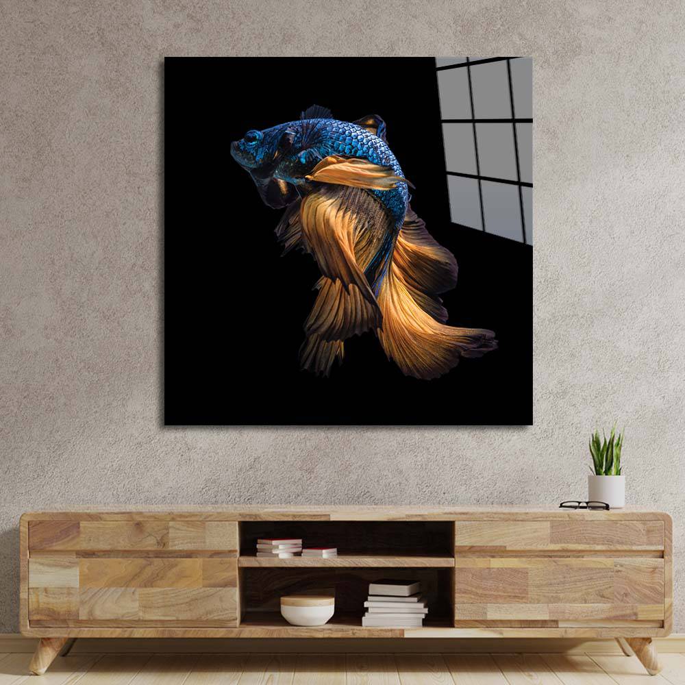 Betta Fish Glass Wall Art - CreoGlass E-Shop