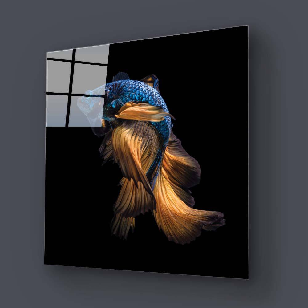 Betta Fish Glass Wall Art - CreoGlass E-Shop