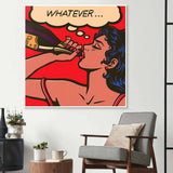 Champagne Retro Glass Wall Art - CreoGlass E-Shop
