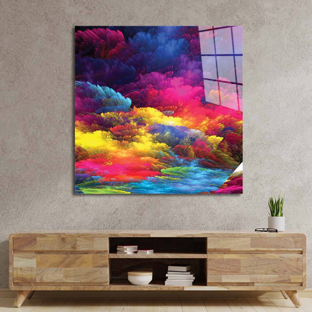 Colourful Clouds Glass Wall Art - CreoGlass E-Shop