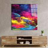 Colourful Clouds Glass Wall Art - CreoGlass E-Shop