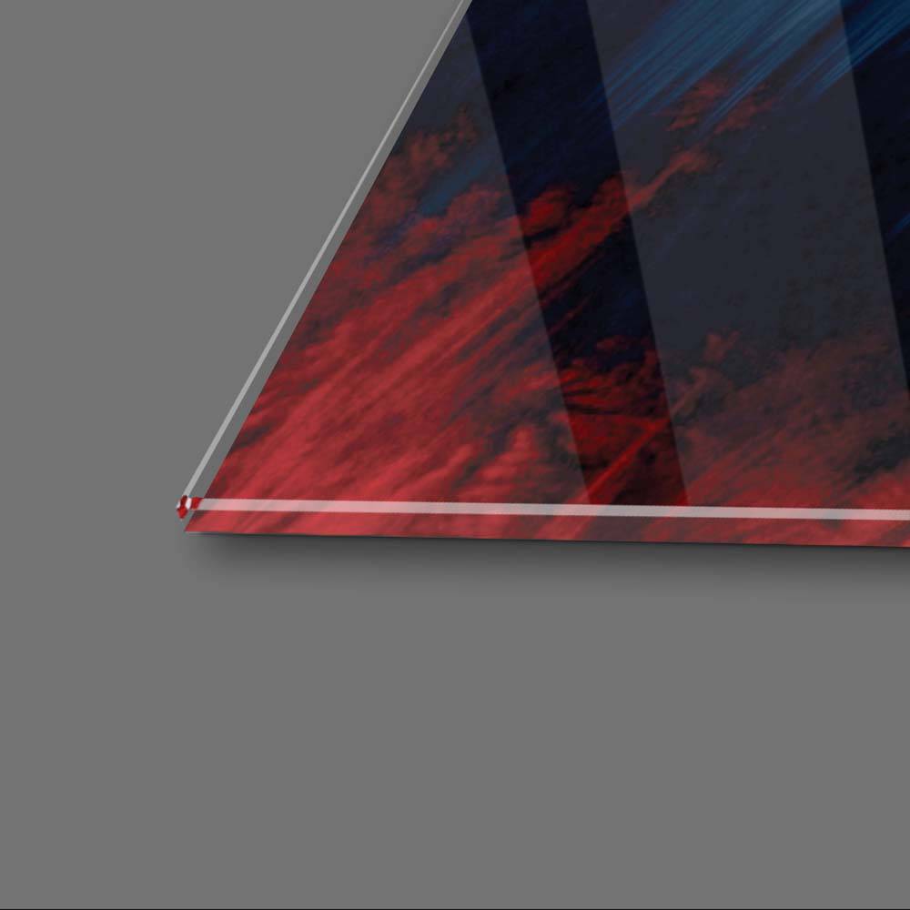 Colourful Leaves Glass Wall Art - CreoGlass E-Shop