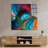 Colourful Leaves Glass Wall Art - CreoGlass E-Shop