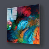 Colourful Leaves Glass Wall Art - CreoGlass E-Shop