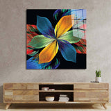 Colourful Petals Glass Wall Art - CreoGlass E-Shop