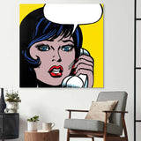 Distress Call 2 Retro Glass Wall Art - CreoGlass E-Shop