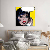 Distress Call 2 Retro Glass Wall Art - CreoGlass E-Shop