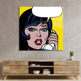 Distress Call 2 Retro Glass Wall Art - CreoGlass E-Shop