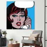 Distress Call Retro Glass Wall Art - CreoGlass E-Shop