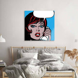 Distress Call Retro Glass Wall Art - CreoGlass E-Shop