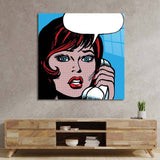 Distress Call Retro Glass Wall Art - CreoGlass E-Shop