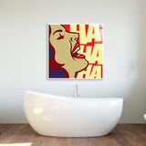 Ha Ha Ha Retro Glass Wall Art - CreoGlass E-Shop