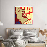 Ha Ha Ha Retro Glass Wall Art - CreoGlass E-Shop