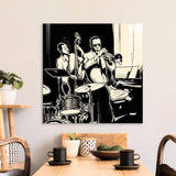 Jazz Band Glass Wall Art - CreoGlass E-Shop
