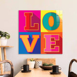 L-O-V-E Glass Wall Art - CreoGlass E-Shop