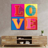 L-O-V-E Glass Wall Art - CreoGlass E-Shop
