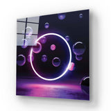 Neon Bubbles Glass Wall Art - CreoGlass E-Shop