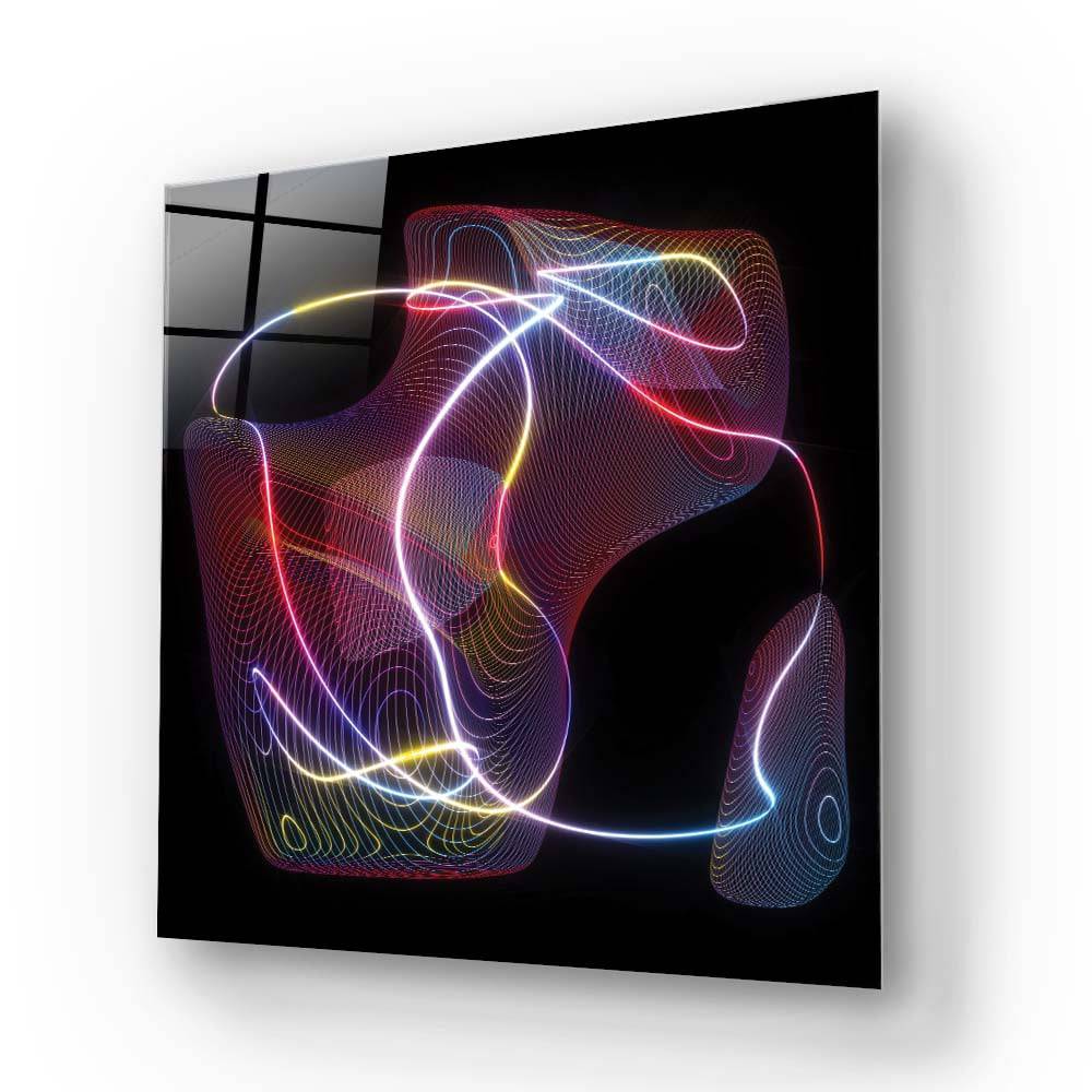 Neon Thread Glass Wall Art - CreoGlass E-Shop
