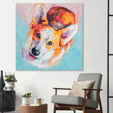 Puppy Dog Eyes Glass Wall Art - CreoGlass E-Shop