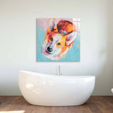 Puppy Dog Eyes Glass Wall Art - CreoGlass E-Shop