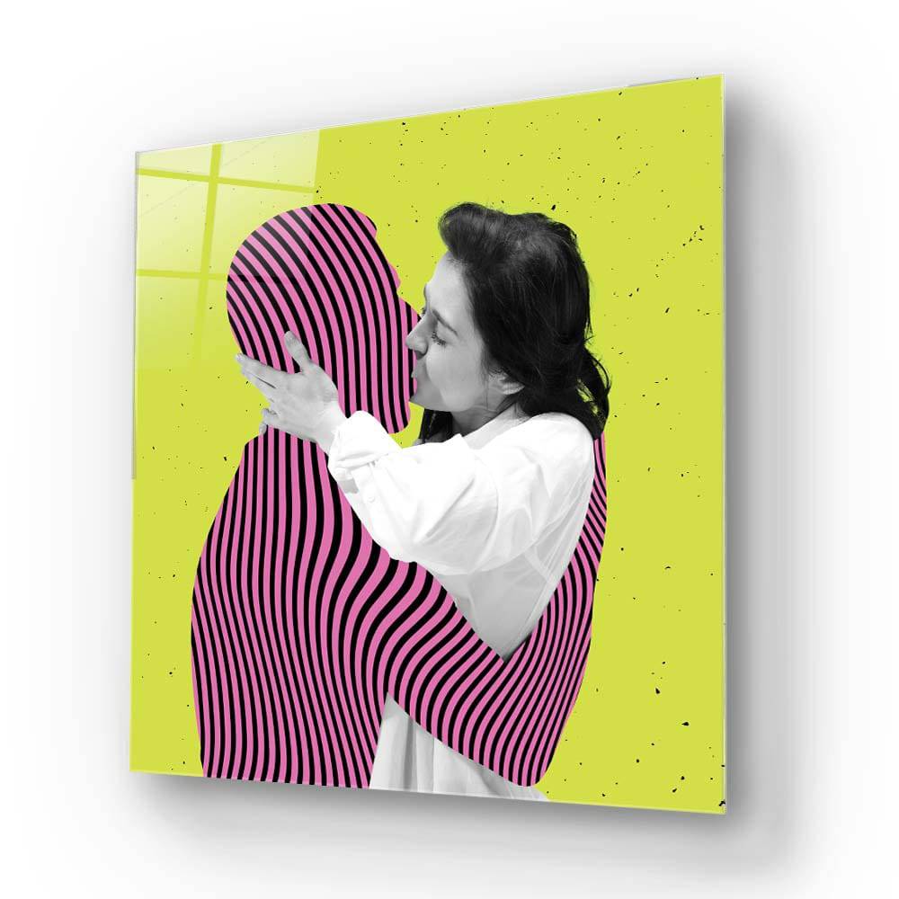 Retro Ideal Man Glass Wall Art - CreoGlass E-Shop