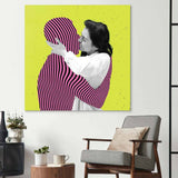 Retro Ideal Man Glass Wall Art - CreoGlass E-Shop