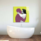 Retro Ideal Man Glass Wall Art - CreoGlass E-Shop