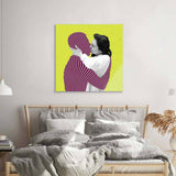Retro Ideal Man Glass Wall Art - CreoGlass E-Shop