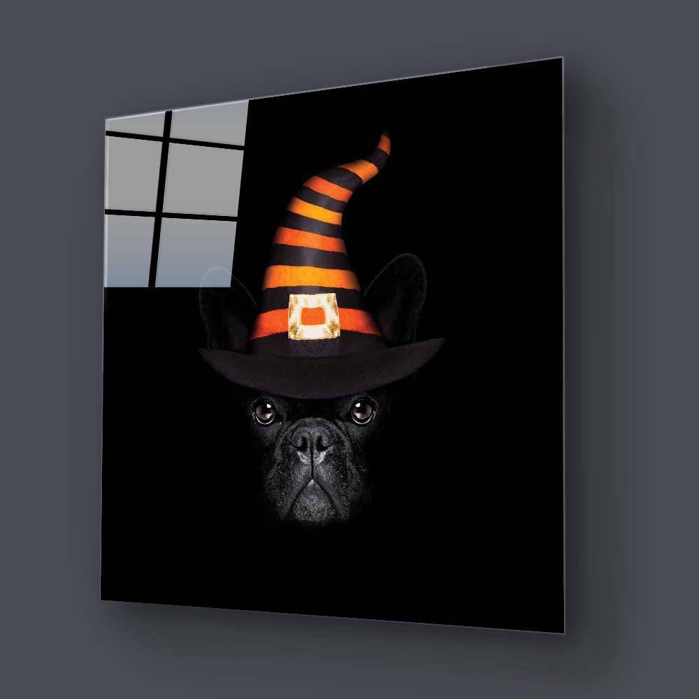 Spooky Pug Glass Wall Art - CreoGlass E-Shop