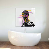Vandalised Greek Statue 2 Glass Wall Art - CreoGlass E-Shop