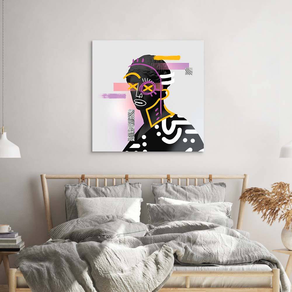 Vandalised Greek Statue 2 Glass Wall Art - CreoGlass E-Shop