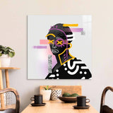 Vandalised Greek Statue 2 Glass Wall Art - CreoGlass E-Shop