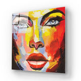 Woman Painting Glass Wall Art - CreoGlass E-Shop