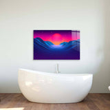80's Synthwave Glass Wall Art - CreoGlass E-Shop