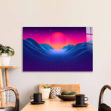 80's Synthwave Glass Wall Art - CreoGlass E-Shop
