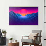 80's Synthwave Glass Wall Art - CreoGlass E-Shop