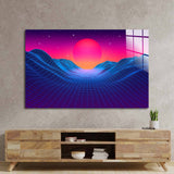 80's Synthwave Glass Wall Art - CreoGlass E-Shop