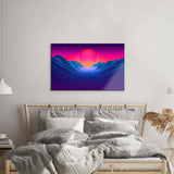 80's Synthwave Glass Wall Art - CreoGlass E-Shop