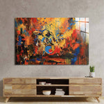 Abstract Acrylic Drummer Glass Wall Art - CreoGlass E-Shop