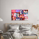 Abstract Dirty Dog Glass Wall Art - CreoGlass E-Shop