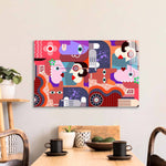 Abstract Dirty Dog Glass Wall Art - CreoGlass E-Shop