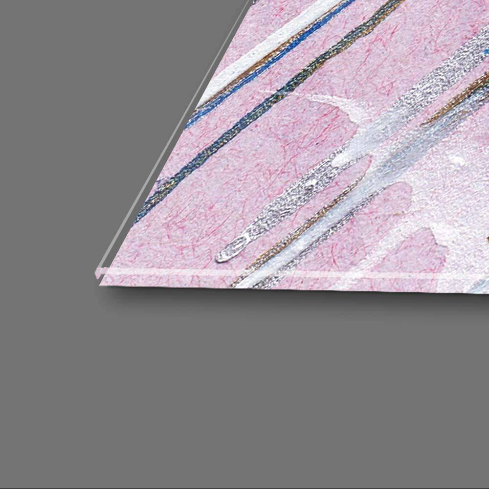 Abstract Expressionism Colourful Contemporary Pollock Glass Wall Art - CreoGlass E-Shop