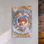 Abstract Expressionism Colourful Contemporary Pollock Glass Wall Art - CreoGlass E-Shop