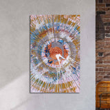 Abstract Expressionism Colourful Contemporary Pollock Glass Wall Art - CreoGlass E-Shop