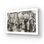 Abstract French Jazz Band Glass Wall Art - CreoGlass E-Shop