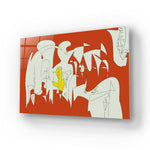 Abstract Geometric Creatures Glass Wall Art - CreoGlass E-Shop